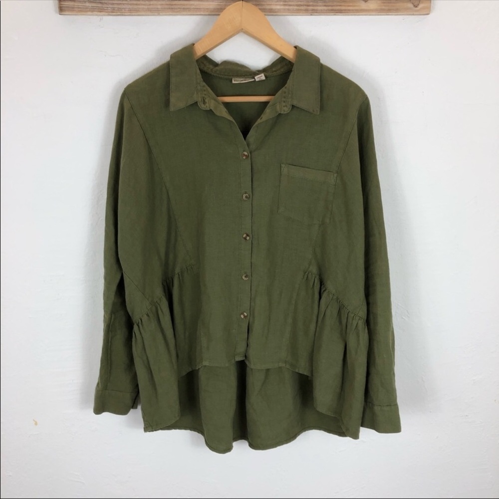 Anthropologie Holding Horses 🍀 Linen Shirt